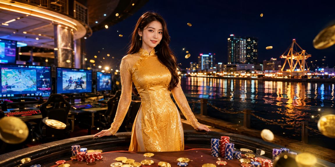 Người dùng Hải Phòng theo dõi kèo esports trong trang phục truyền thống áo dài