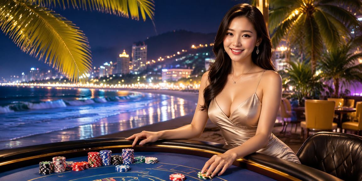 Người chơi game bài tại bãi biển Vũng Tàu thư giãn với điện thoại và trò chơi trực tuyến